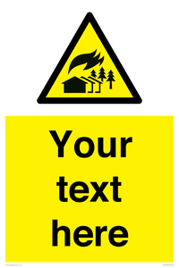 Custom Warning: Large scale fire zone